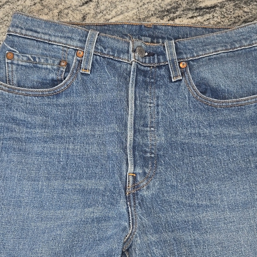 Levi's 501 Women's 28 Classic Button Fly Slim Straight Leg Denim Jeans
